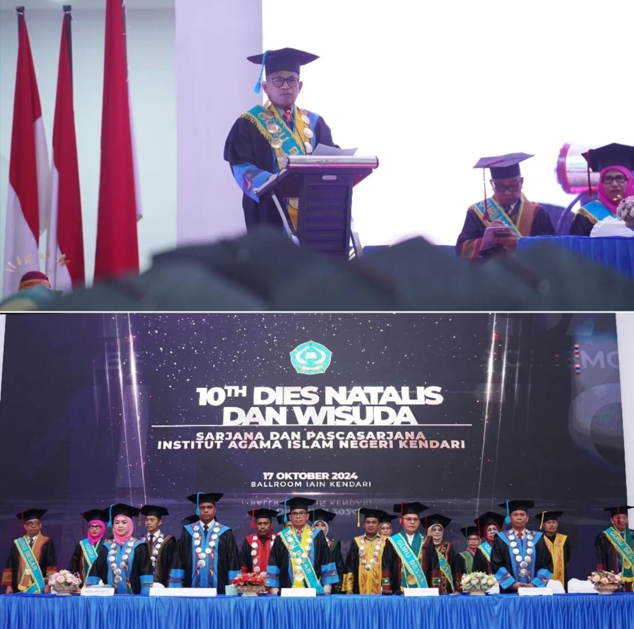 DIES NATALIS KE X IAIN KENDARI, REKTOR PAPARKAN CAPAIAN KINERJA